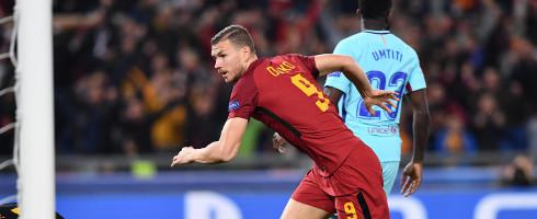 Dzeko-1804-Bar-celeb-Umtiti-epa