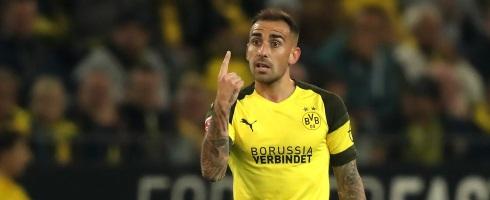 Borussia Dortmund striker Paco Alcacer, on loan from Barcelona