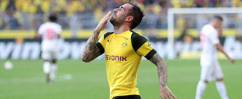 Borussia Dortmund's Paco Alcacer, on loan from Barcelona