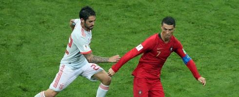 Isco against Ronaldo in the World Cup