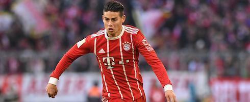 Bayern Munich playmaker James Rodriguez