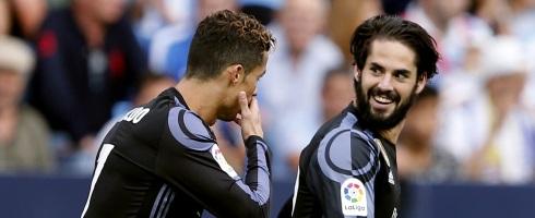 Cristiano Ronaldo and Isco while at Real Madrid