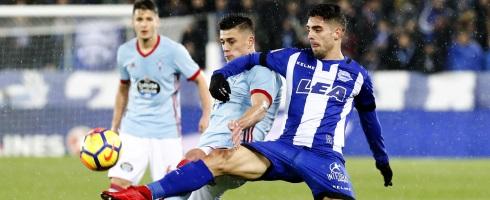 Alaves striker Ruben Sobrino