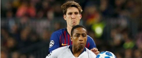 Barcelona defender Juan Miranda