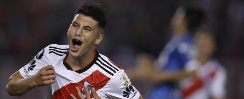 River Plate midfielder Exequiel Palacios