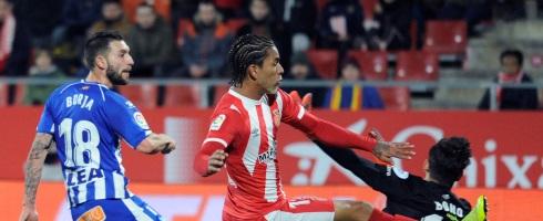 Alaves striker Borja Baston