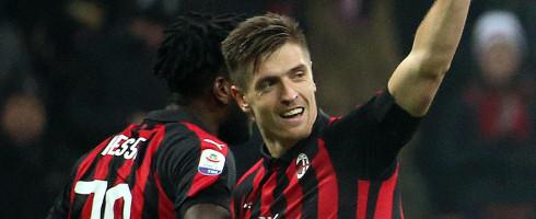 Milan striker Krzysztof Piatek
