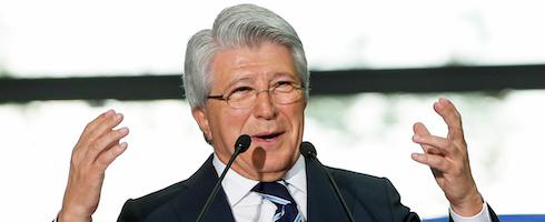Atletico Madrid president Enrique Cerezo