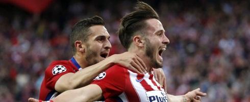 Atletico Madrid midfielders Koke and Saul Niguez