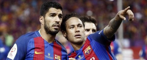 Luis Suarez and Neymar