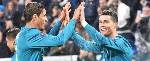 Raphael Varane and Cristiano Ronaldo at Real Madrid