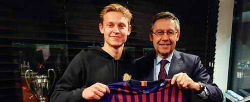 Barcelona midfielder Frenkie de Jong