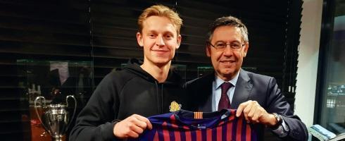 Barcelona midfielder Frenkie de Jong