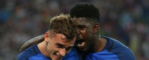 Antoine Griezmann and Samuel Umtiti