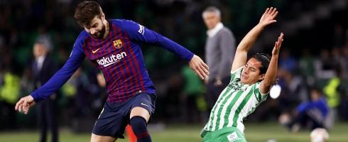 Barcelona defender Gerard Pique 