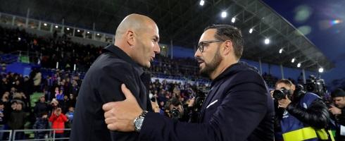 Zinedine Zidane and Jose Bordalas