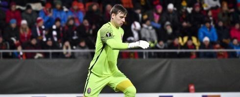 Real Madrid goalkeeper Andriy Lunin