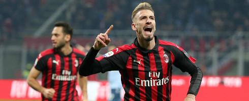 Milan midfielder Samu Castillejo