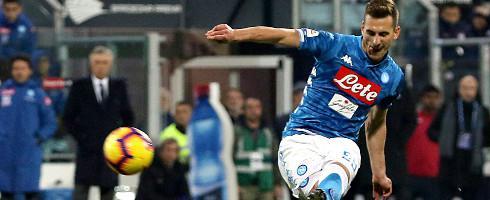 Napoli striker Arkadiusz Milik