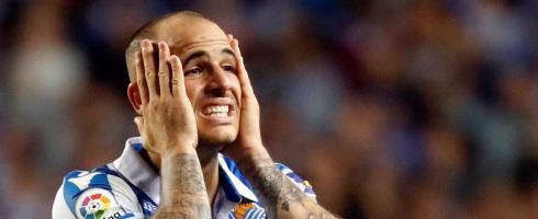 Real Valladolid striker Sandro Ramirez 