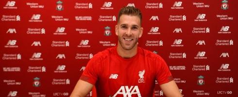 Liverpool goalkeeper Adrian