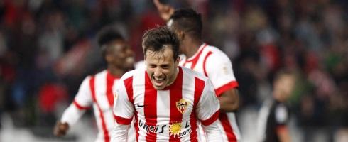 Almeria players celebrate