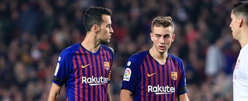 Barcelona midfielder Oriol Busquets 