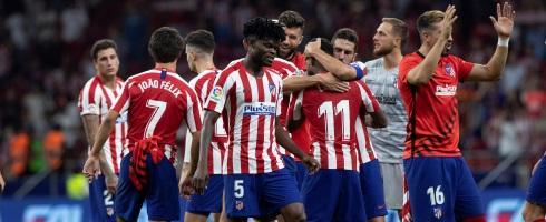 Atletico Madrid players celebrate