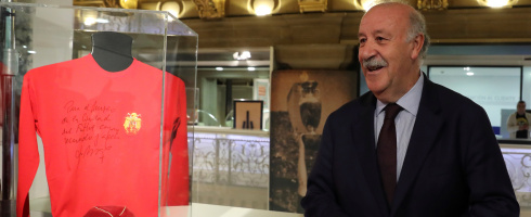 Vicente Del Bosque with Spain