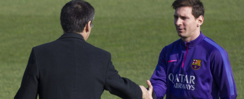 Barcelona striker Lionel Messi