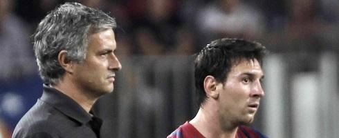 Jose Mourinho and Lionel Messi
