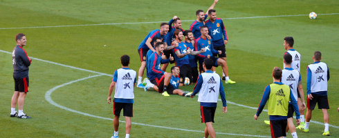 Spain take on The Faroe Islands