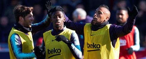 Barcelona training