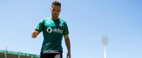 Racing Santander goalkeeper Luca Zidane