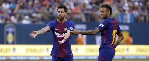 Lionel Messi and Neymar at Barcelona