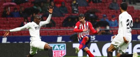 Alvaro Morata in action for Atletico Madrid