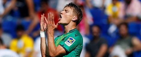Real Sociedad midfielder Martin Odegaard