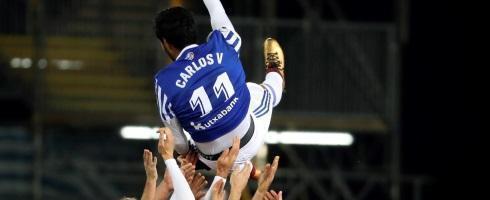 Former Real Sociedad forward Carlos Vela