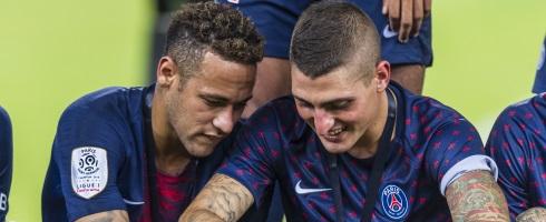 Neymar and Marco Verratti at Paris Saint-Germain