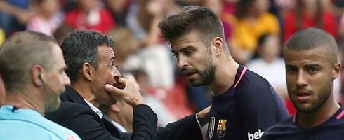 Barcelona defender Gerard Pique