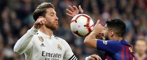 El Clasico between Barcelona and Real Madrid