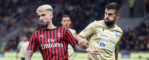 Milan midfielder Samu Castillejo