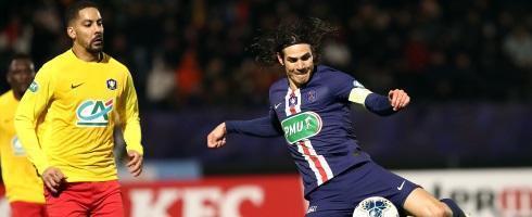 Paris Saint-Germain striker Edinson Cavani