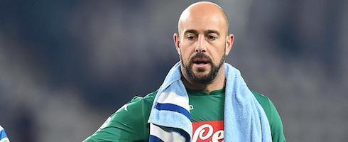Milan goalkeeper Pepe Reina