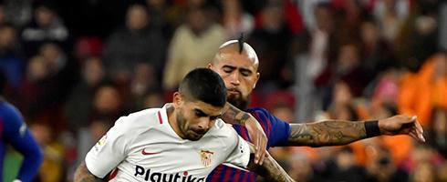 Sevilla midfielder Ever Banega