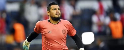 Manchester United goalkeeper Sergio Romero
