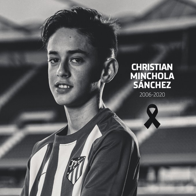 Atletico Madrid academy star Christian Minchola dies aged 14