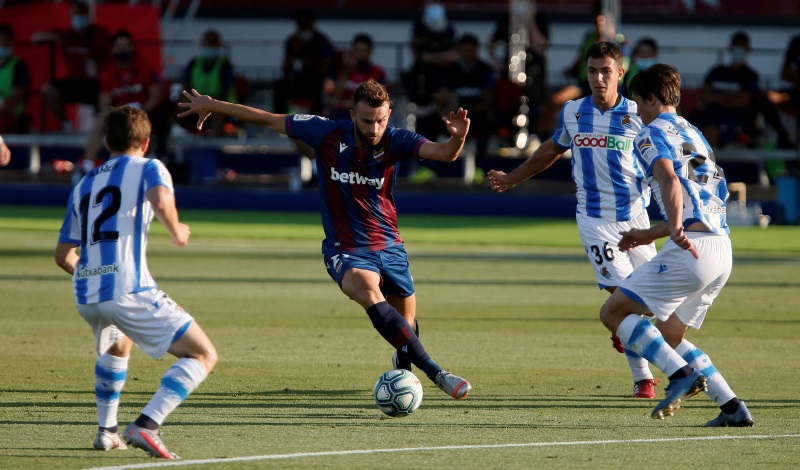 La Liga: Real Sociedad’s Champions League hopes all but over after draw at Levante
