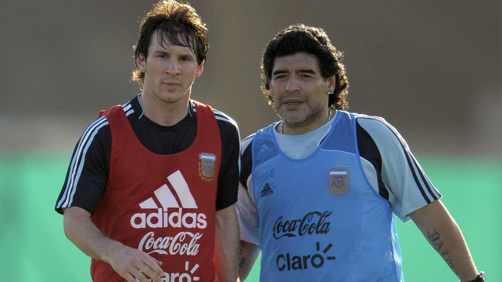 Messi and Maradona