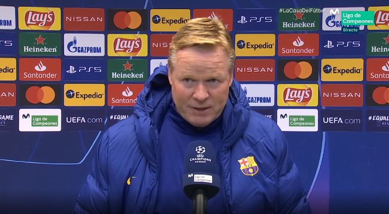 Barcelona boss Ronald Koeman